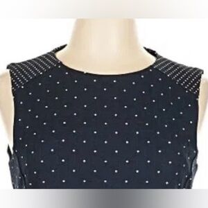 Elegant bodycon Blue Polka Dot Dress